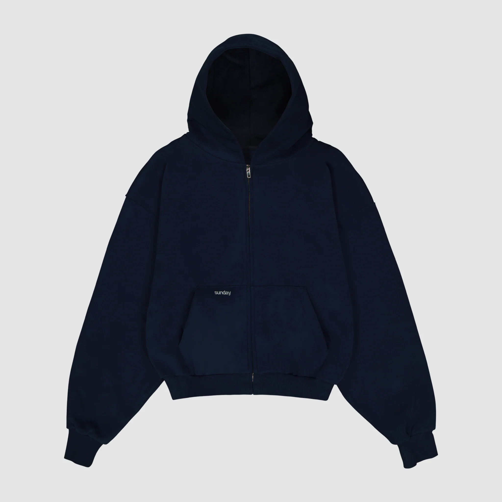 30-1 Heavyweight Simple Zip Up Navy
