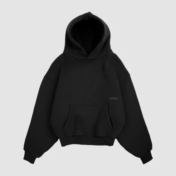 Heavyweight Script Hoodie Carbon