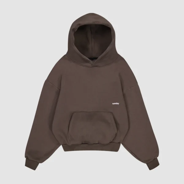 Heavyweight Script Hoodie Mocha