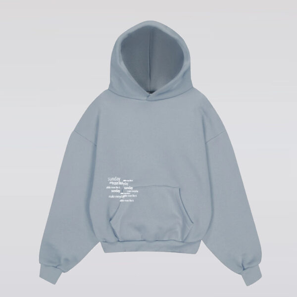 Heavyweight Typewriter Hoodie Gunmetal