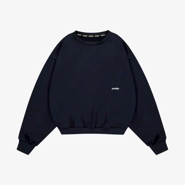 Heavyweight Script Crewneck Vintage Black